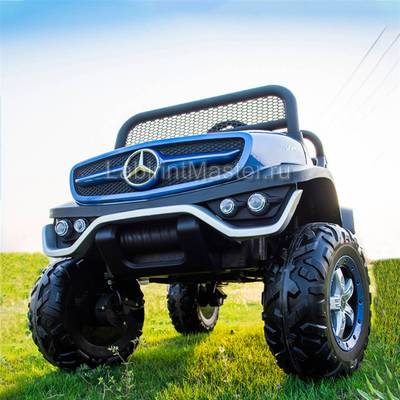 Детский электромобиль "Mercedes" UNIMOG синий