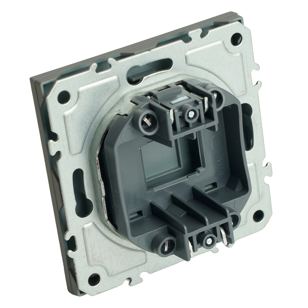 Заглушка (механизм), серия Эмили, платиново-серый, soft touch, RST00-5116-10 49961