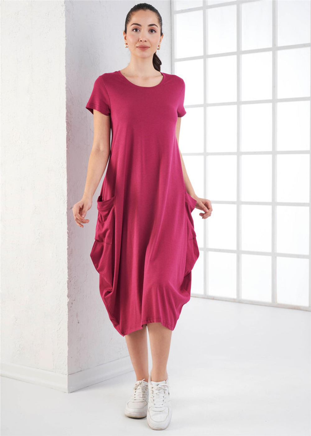 RELAX MODE / Платье женское летнее баллон повседневное оверсайз - 45094