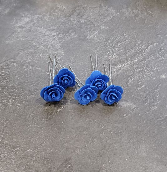 Набор шпилек "Розочки мини" латекс, 5 шт, белые