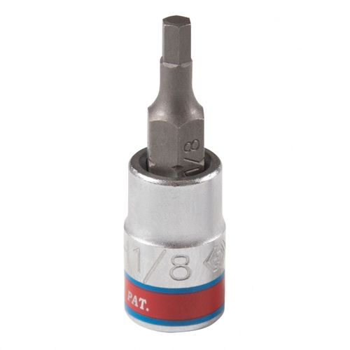 KING TONY (203504S) Насадка (бита) торцевая 1/4", Hex, 1/8", L = 37 мм