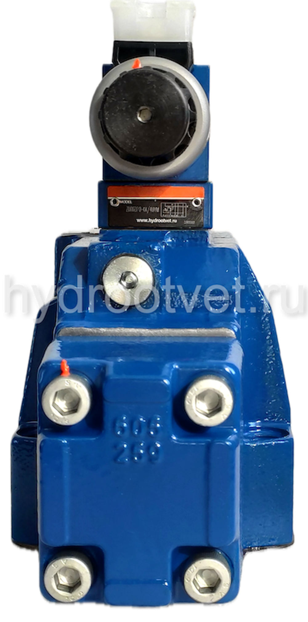 4WRZ32W6-520-7X/6EG24N9ETK4/D3V - Пропорциональный распределитель Ду32 без усилителя, номинальный расход 520 л/мин, схема W6, каналы управления ET - X и Y - внутренние