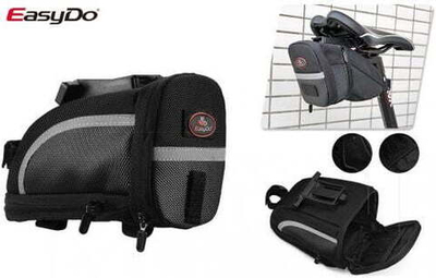 Велосумка, крепление под седло, 90x203x127 мм, EasyDo ED-0999 (черный, УТ00019047)