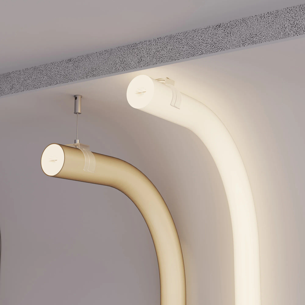 Силиконовый профиль WPH-FLEX-D22-360deg-S8-5m WHITE (Arlight, Силикон) 045847