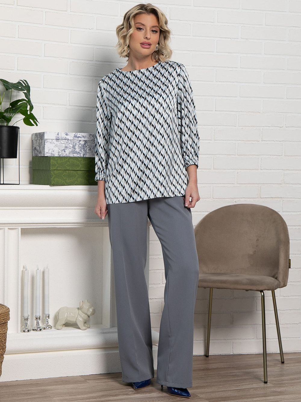 Блуза Прерия (голубая) Б15149-30М LT Collection