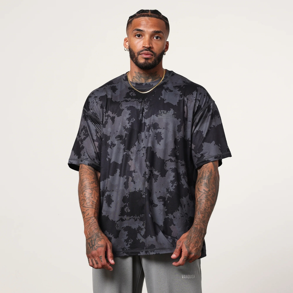 Футболка VANQUISH UTILITY Oversized T-Shirt Camo Black