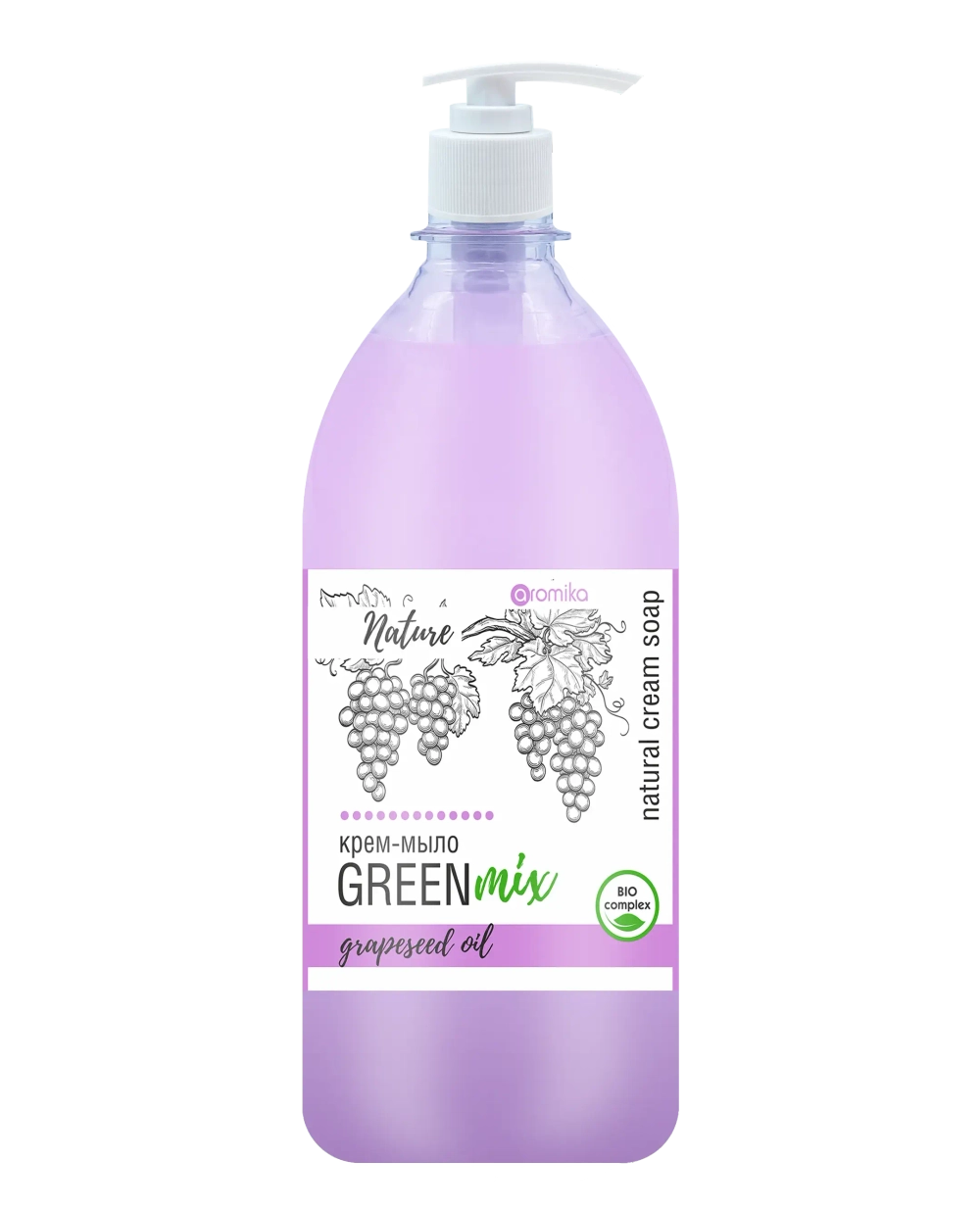 "Green mix" кр.-мыло 530мл Масло виногрд. косточки