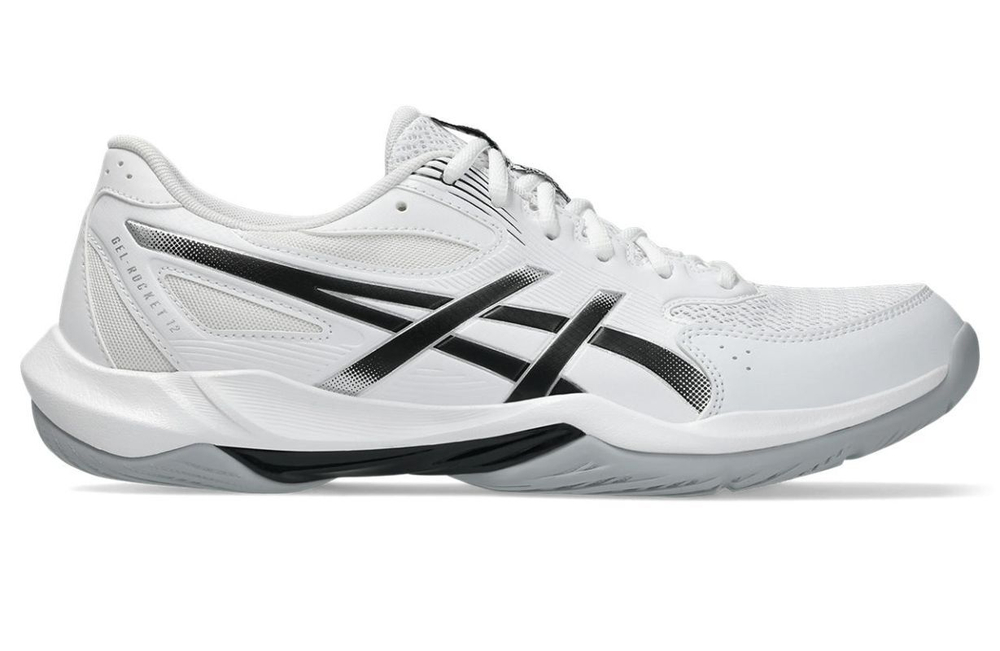 Мужские кроссовки для бадминтона/сквоша Asics Gel-Rocket 12 - white/black