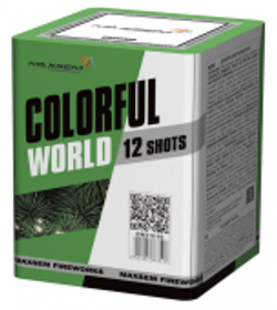 Салют COLORFULL WORLD 12 залпов 0.8 калибр GW218-93 Maxsem