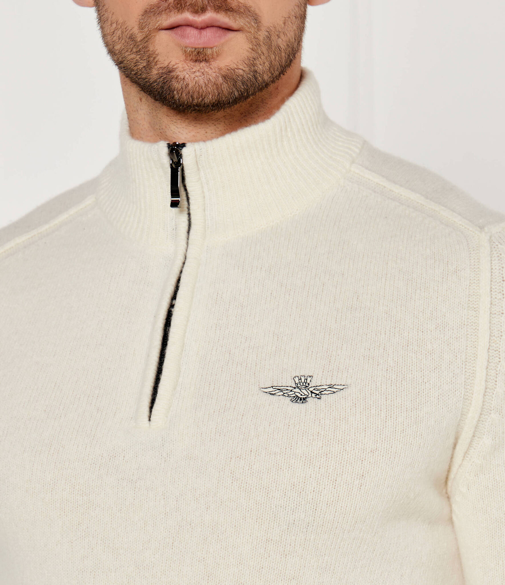 Шерстяной свитер Aeronautica Militare - экрю(MA1517L417)