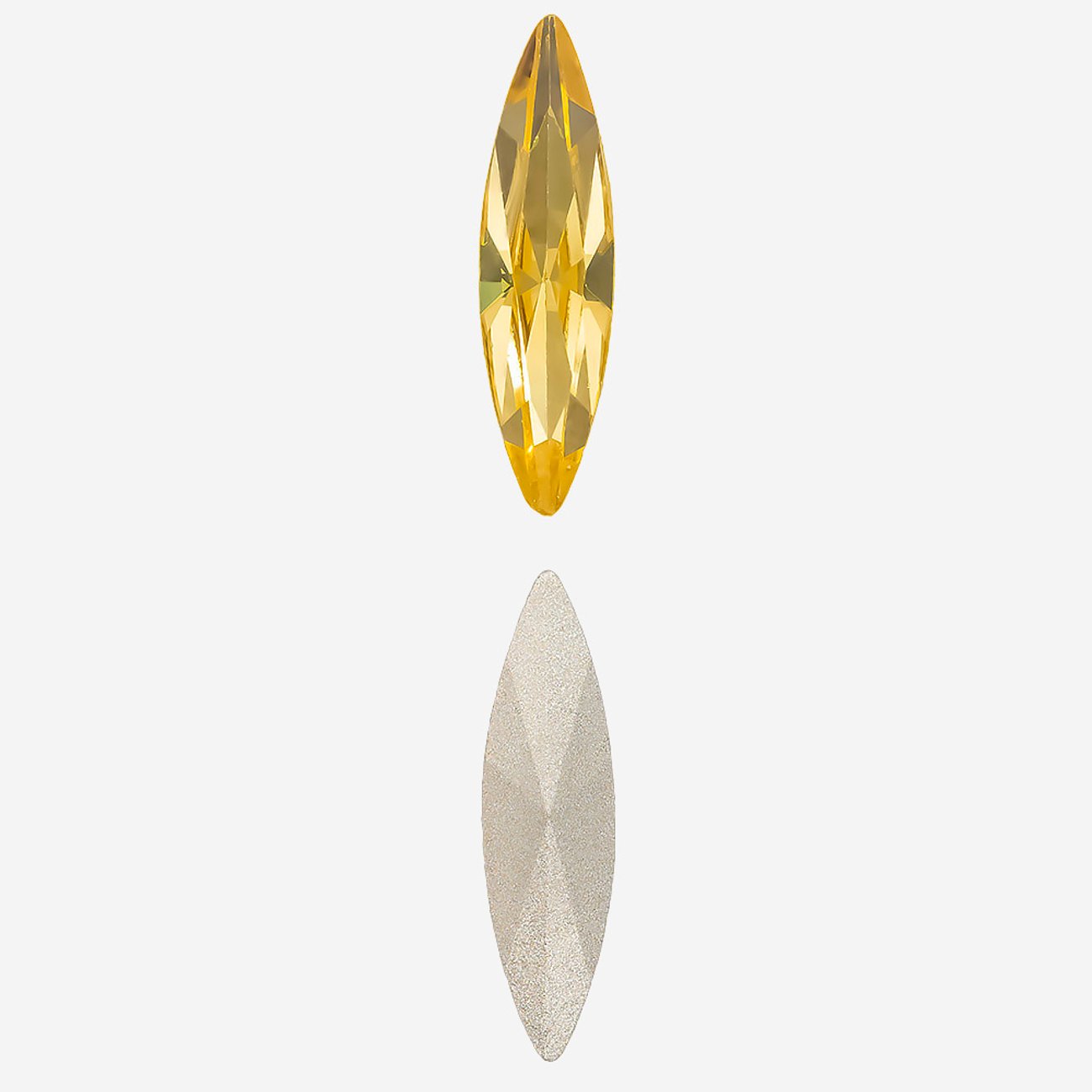 Кристалл Маркиз (Marquise Fancy Stone), оттенок "Светлый Топаз"/"Light Topaz", 15*4мм