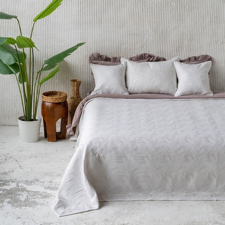 Покрывало жаккард НИГГМА (арт. BL02-370-02) - бежевое