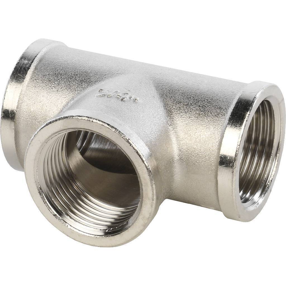 Тройник STOUT никелированный 3/4" ВР