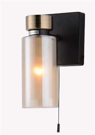 74338/1W BLACK+BRONZE (5) Настенный светильник (RL)