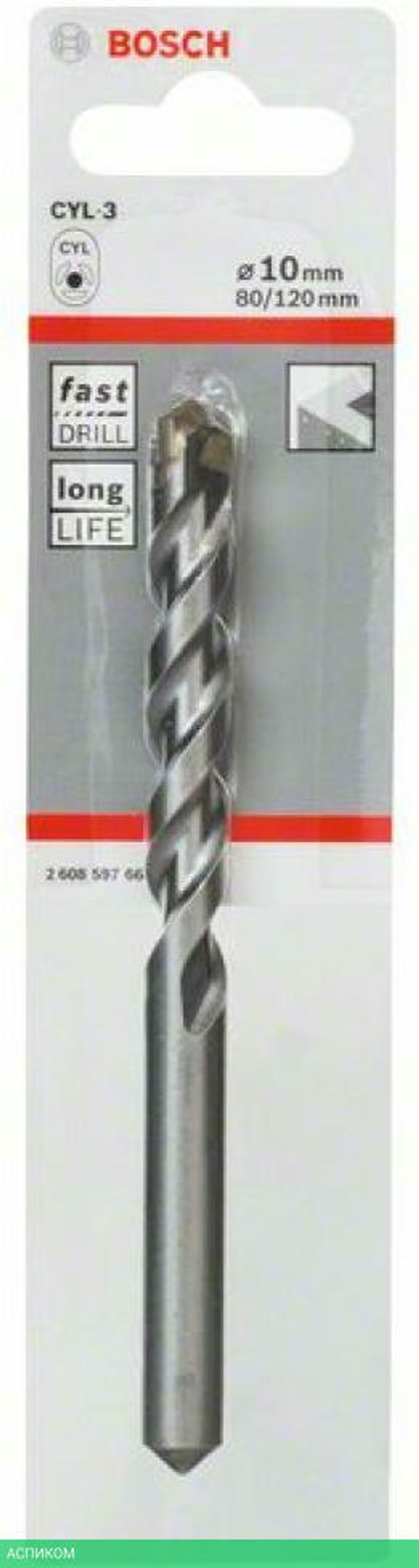 Сверло Bosch Silver 10-120/80 2.608.597.665