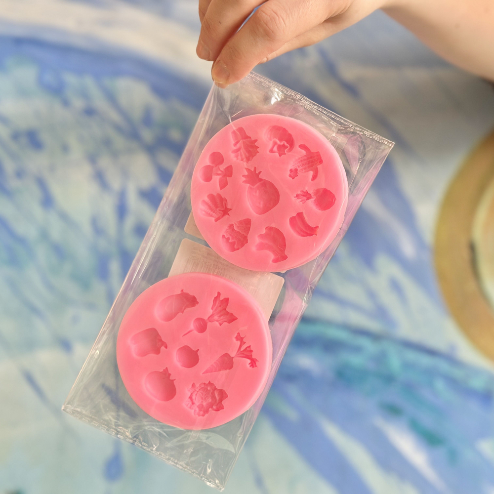 Набор силиконовых молдов  "Фрукты и Овощи", (2 шт)