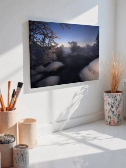 Картина на стену 40 X 50 Зимняя река