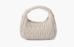 Сумка Miu Miu Wander Matelasse Nappa Leather Hobo Bag "White"