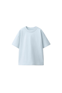 ZARA БАЗОВАЯ ФУТБОЛКА, ГОЛУБОЙ