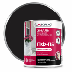 ЛАКРА  Эмаль ПФ-115 Черная 2,8кг (LAKRA)