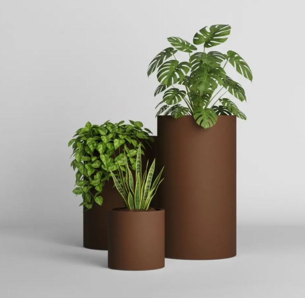 Кашпо, коллекция КОЛОР, форма ЦИЛИНДР