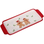 Блюдо керамическое «Пряничные человечки» 38,7*15,5*3см