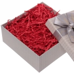 Наполнитель бумажный для подарков «Закат» 50г (гофре), красный