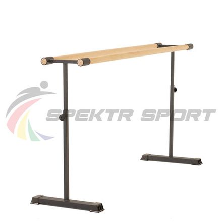 Переносной хореографический станок регулируемый Дубль Нержавеющая сталь, Бук