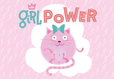 Настольное покрытие для лепки 330/230 "Girl power" (Пчёлка)