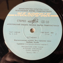 Винтажная виниловая пластинка LP Ottawan Оттаван 2 (СССР 1985) Hands Up
