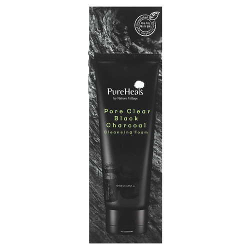 PureHeals, Pore Clear Black Charcoal, очищающая пенка, 150 мл (5,07 жидк. унц.)