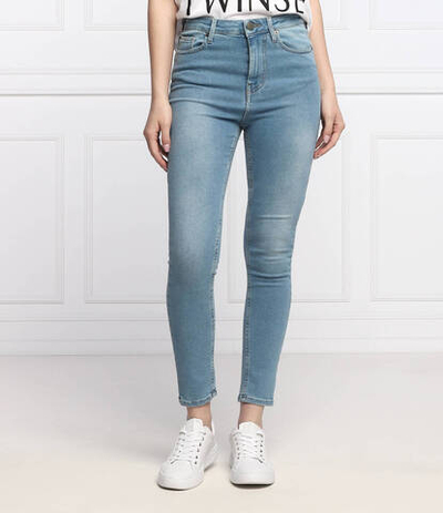 джинсы skinny TWINSET - голубой(221TP2621)