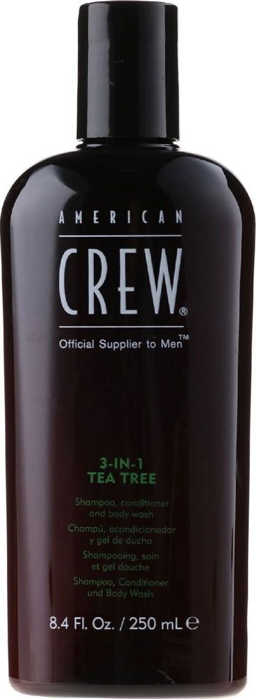 American Crew Tea Tree Шампунь, Кондиционер и Гель для душа 3 в 1 Classic 250 мл