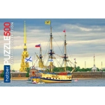Пазл Hatber "Корабль "Полтава" на Неве" "Premium", 500 деталей , 500П32ф_23887, картонная основа, от 12 лет