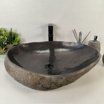 Раковина из речного камня RS-65557 67*53*15 0863