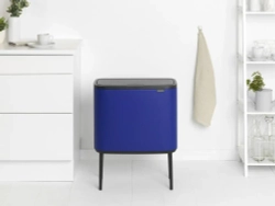 Brabantia Bo Touch 11+23 л контейнер для мусора mineral power синий (предоплата)