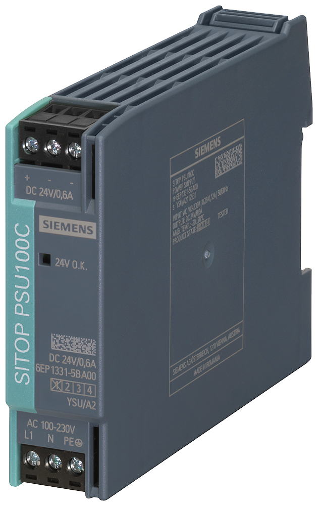 SITOP PSU100c 24 v/0,6 a стабилизированный блок питания, SIEMENS 6EP1331-5BA00