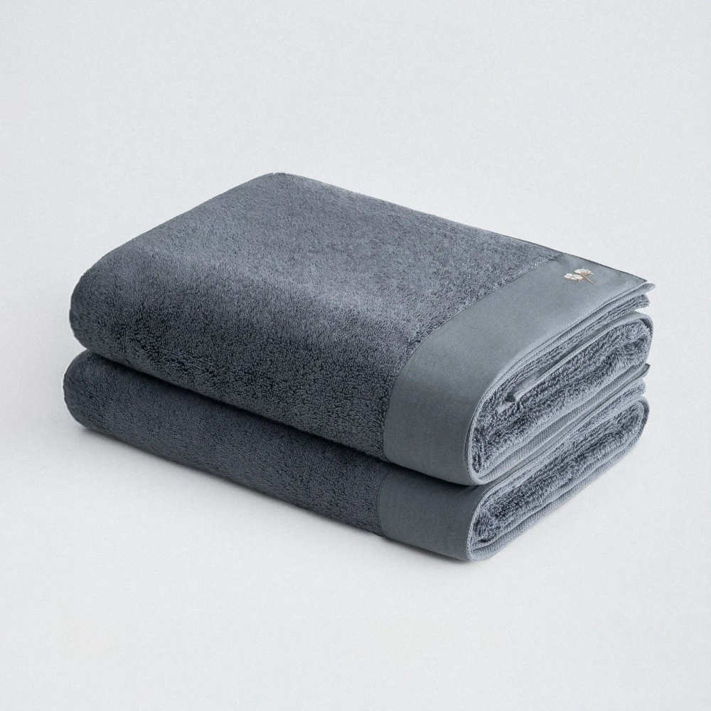 Полотенце из органического хлопка Pure Cotton 80х150 синий