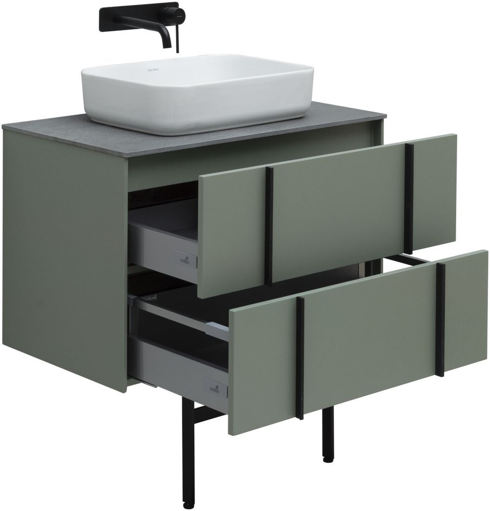 Тумба с раковиной Allen Brau Reality 1.32005.CGM 80 cement grey matt