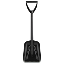 Лопата "АвтоЛюкс" 200*250*700, пластиковая, литая, с мет. планкой. 183759-SK