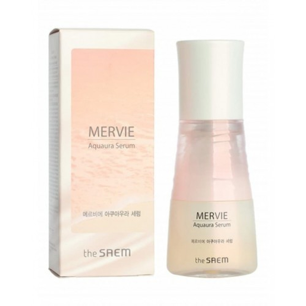 The Saem Mervie Aquaura Serum осветляющая сыворотка с розовым планктоном