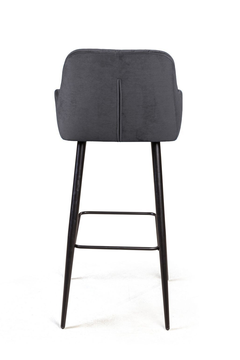Стул барный Robert, бархат серый 27