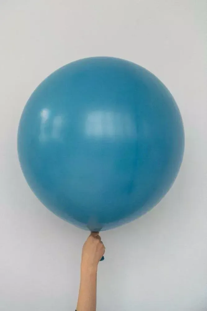 S шар гигант 24"/60 см пастель лазурный синий (БГ-90)