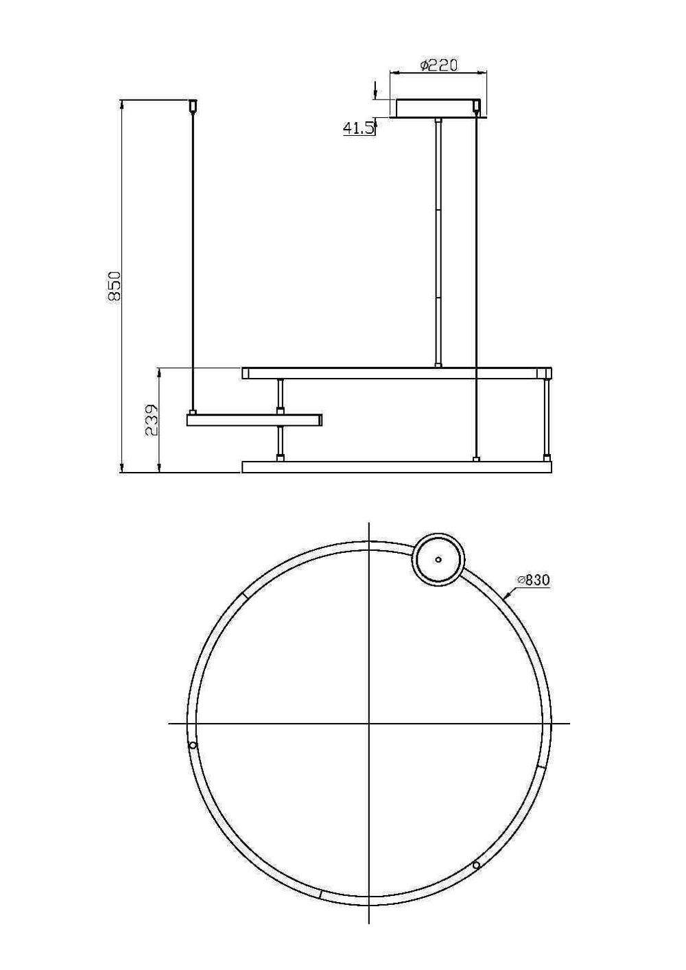 Люстра подвесная светодиодная Maytoni   MOD016PL-L52BK