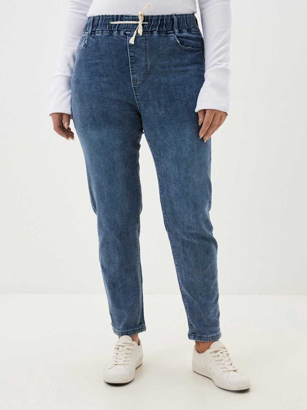 Джинсы на резинке больших размеров