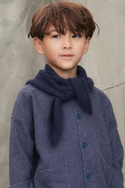 ZARA ШЕРСТЯНАЯ БАНДАНА - LİMİTED EDITION, ТЕМНО-СИНИЙ