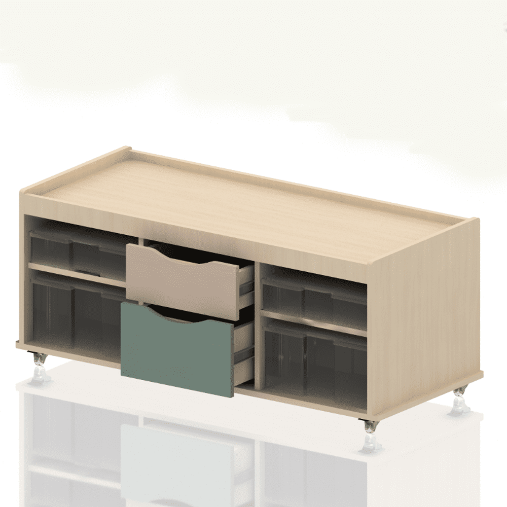 Стол детский игровой Варди 3К с выдвижными ящиками серия СКАНДИК