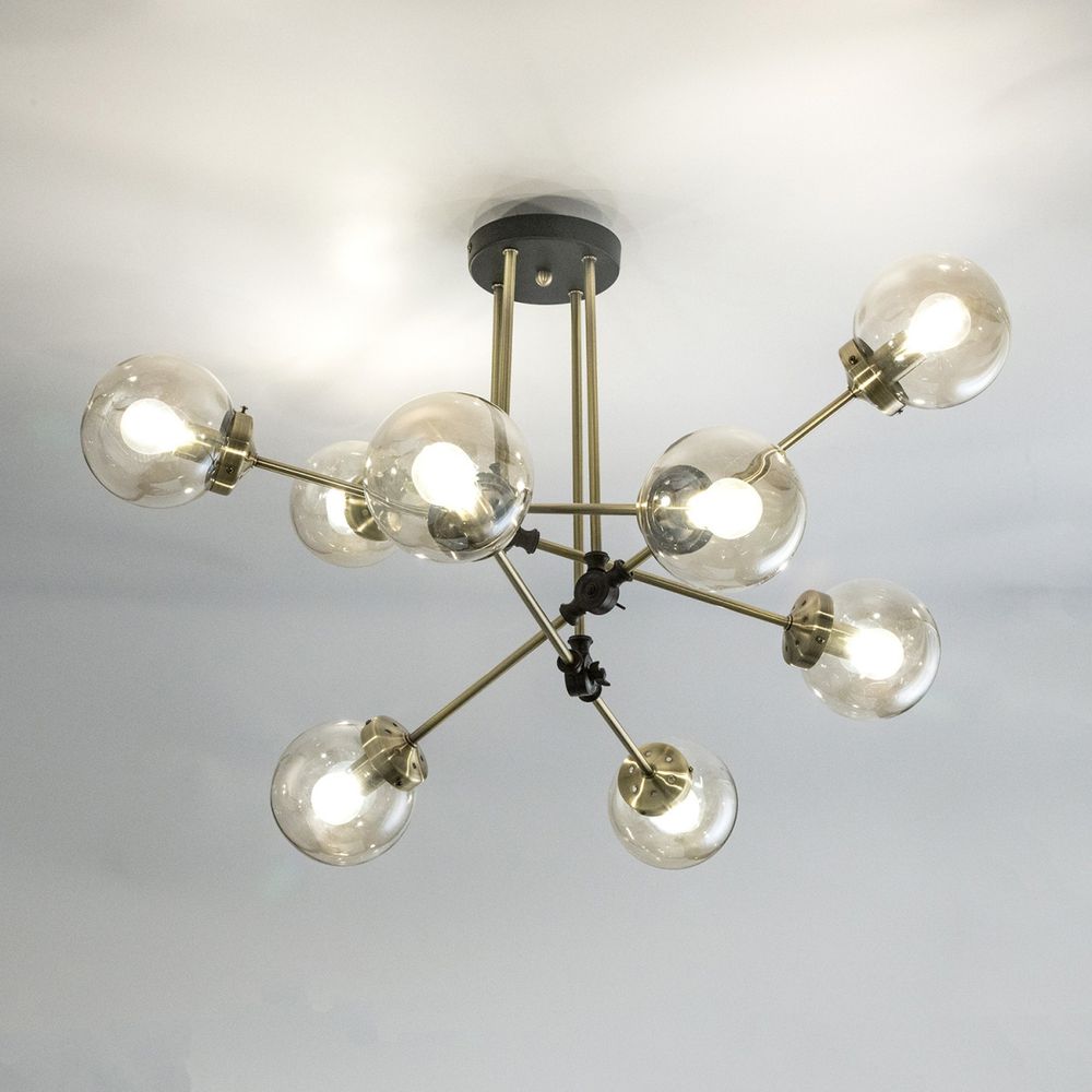 Citilux Планета CL105185 Люстра на штанге поворотная Бронза