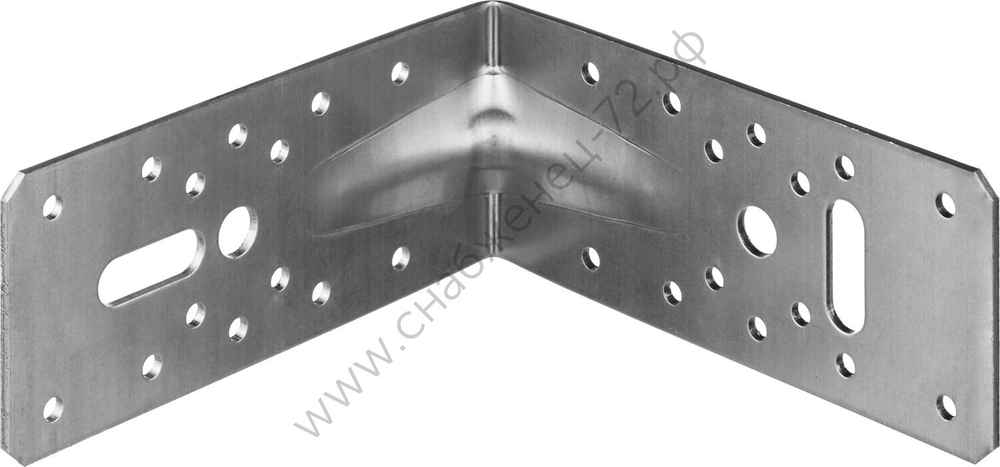 ЗУБР УКУ-2.5 65х145х145 х 2.5 мм, усиленный крепежный уголок, цинк (31011-145)