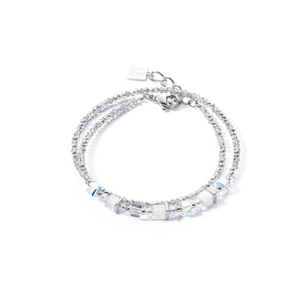 Браслет Coeur de Lion Joyful Colours Grey White 4564/30-1400